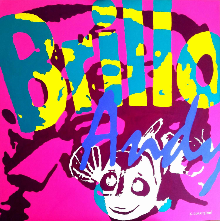 Brillo Andy, 2009, 100x100 cm.