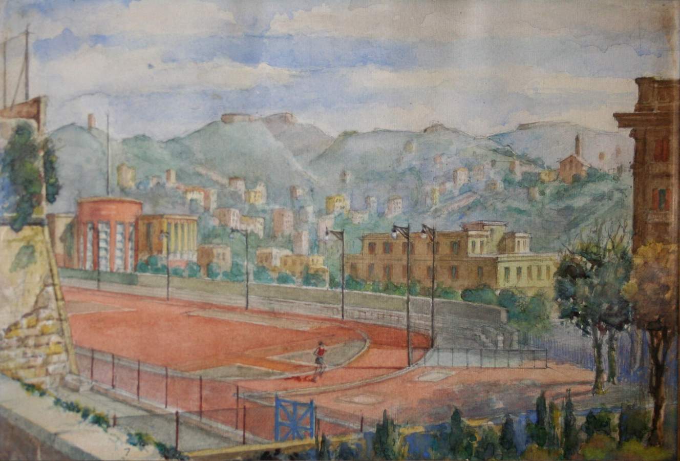 veduta genova2_acquerello_40,5x51