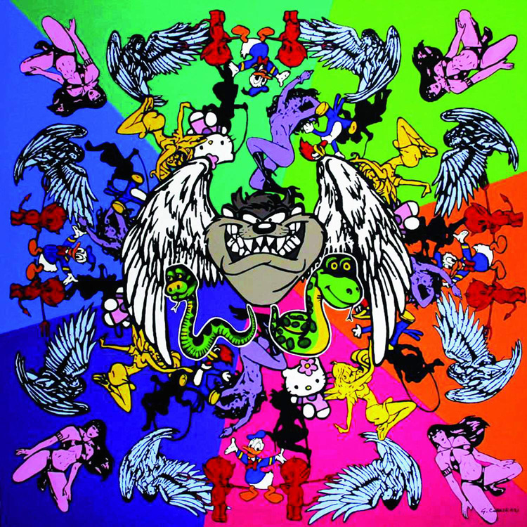 ABRACADABRAXAS, 2013, 140x140 cm.