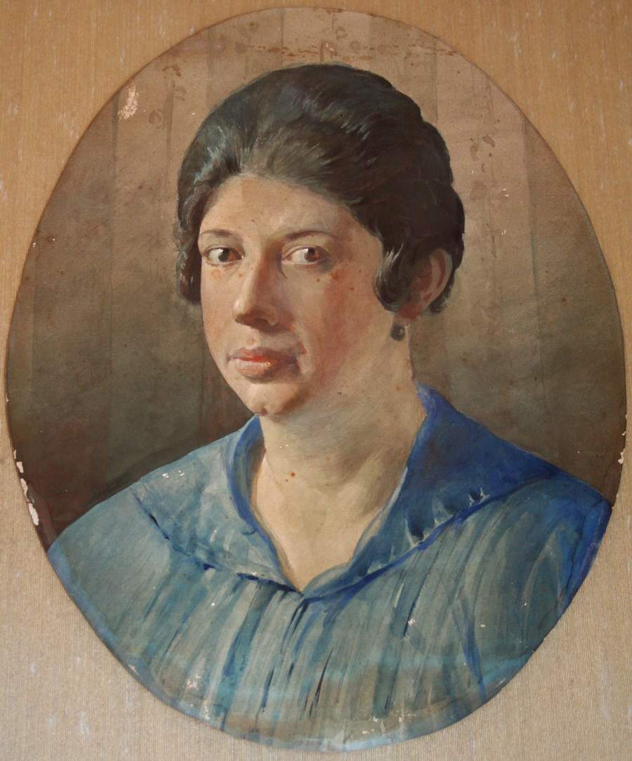 ritratto moglie Bianca_acquerello_39x47