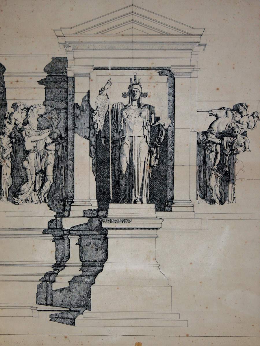 Disegno china_ Altare Patria_60x80