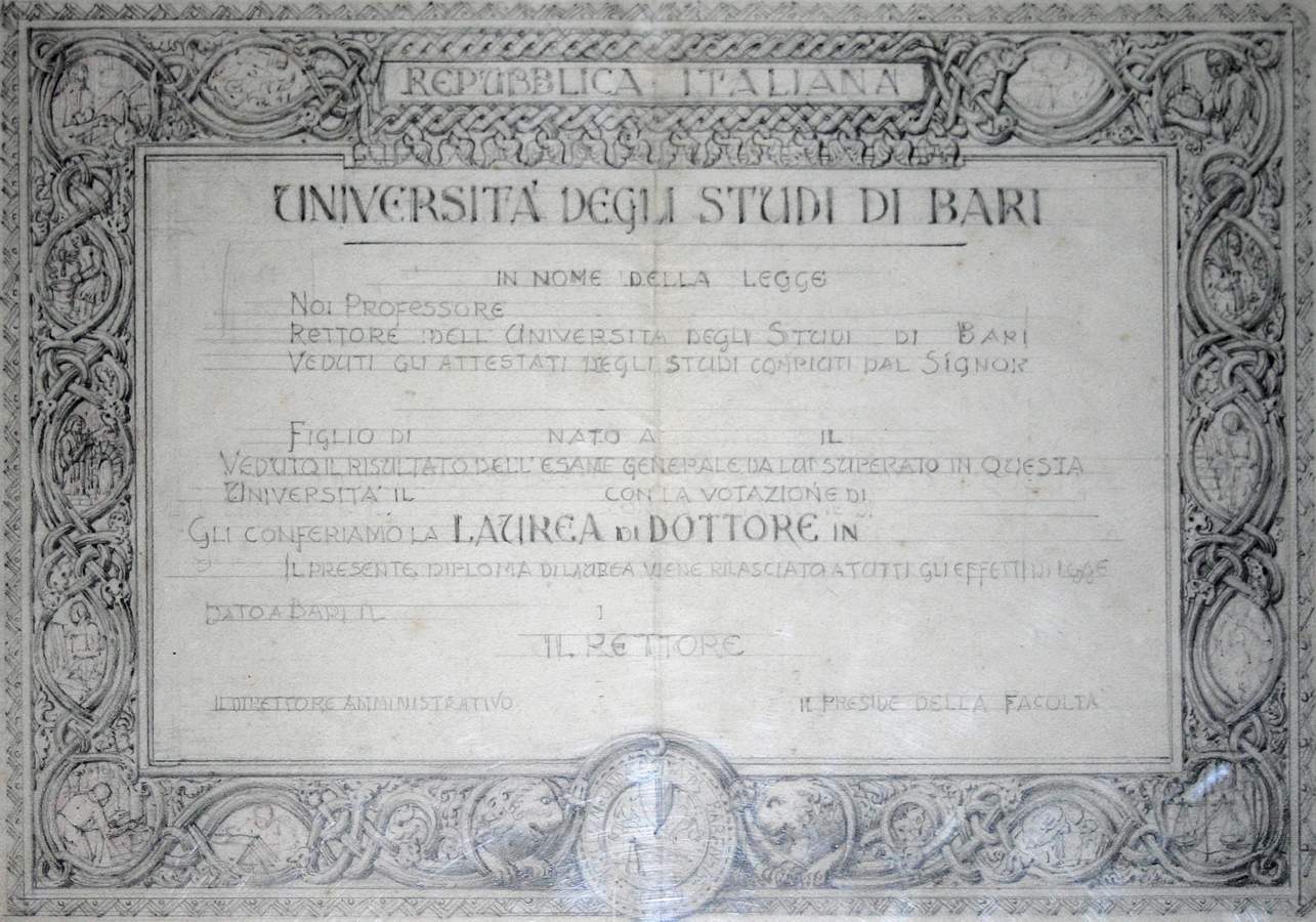 Grafite Diploma Laurea_36x50